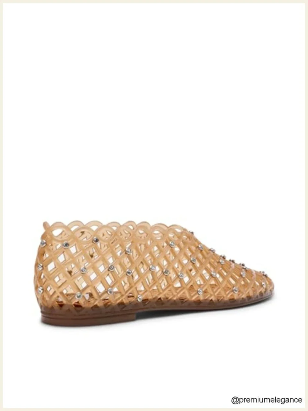 Ballet Flat with Jelly Cage Design and Square Toe